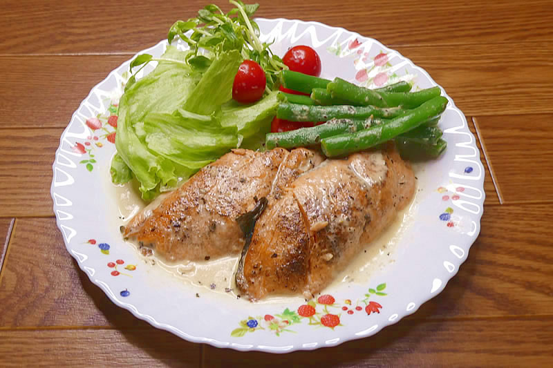 鮭のクリームソテー