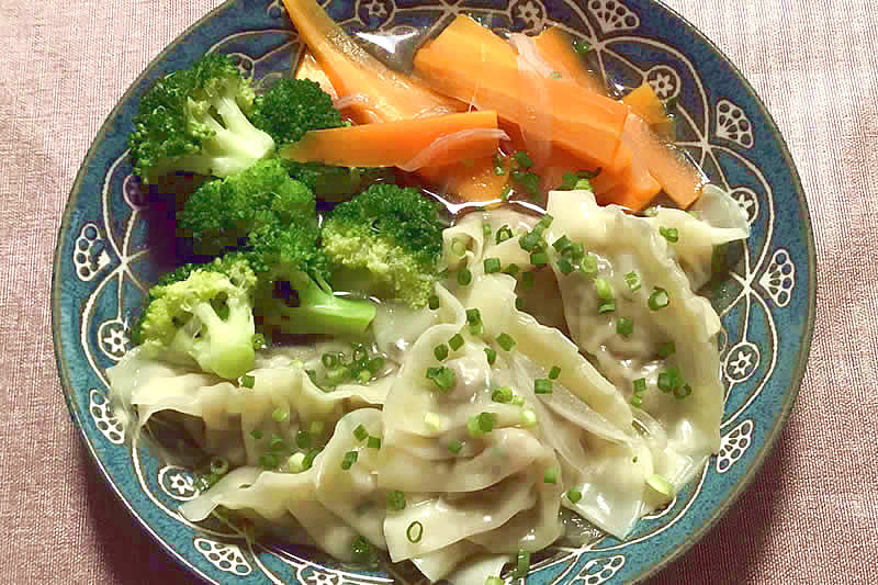 エビと椎茸の水餃子