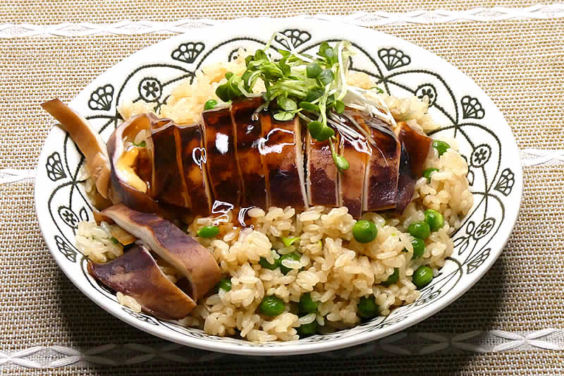 いか炒めご飯