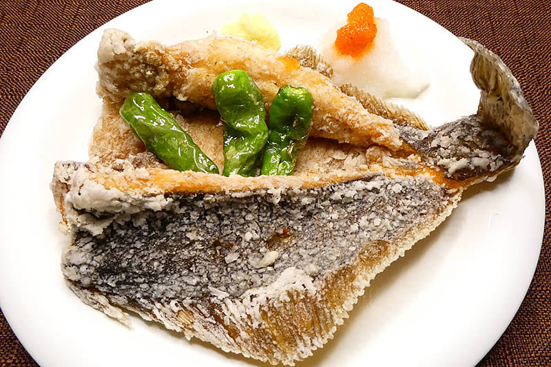 かれいの唐揚げ